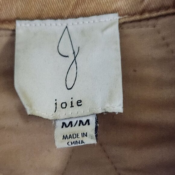 Joie Tan Quilted Snap Closure Shacket Barn Jacket Size M - Picture 6 of 7